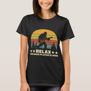 T-shirt Détendez-Vous Le Lecteur Basse Est Ici Drôle Sasqu