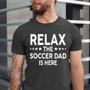 T-shirt Détendez-Vous Le Père De Football Est Là