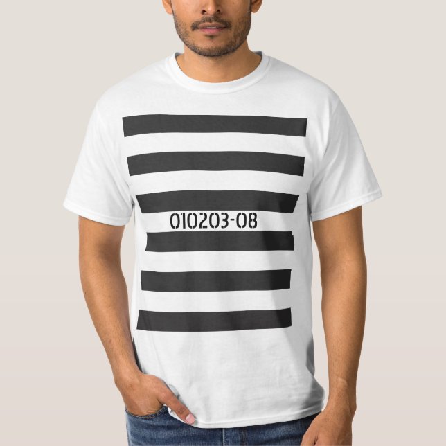 T-shirt Détenu de prison (Devant)