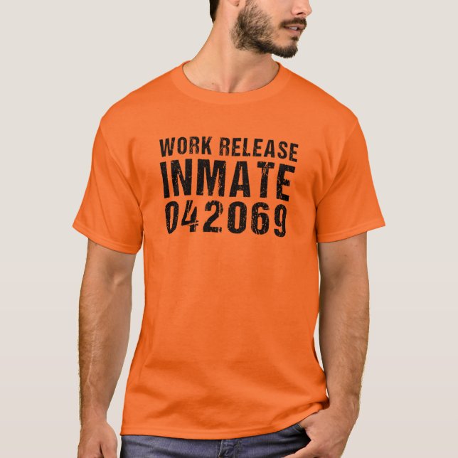T-shirt Détenu détenu du comté Costume d'Halloween T-Sh (Devant)
