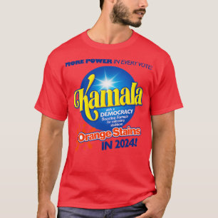 T-shirt Détergent Kamala Pour Enlever Le Stai Orange Têtu