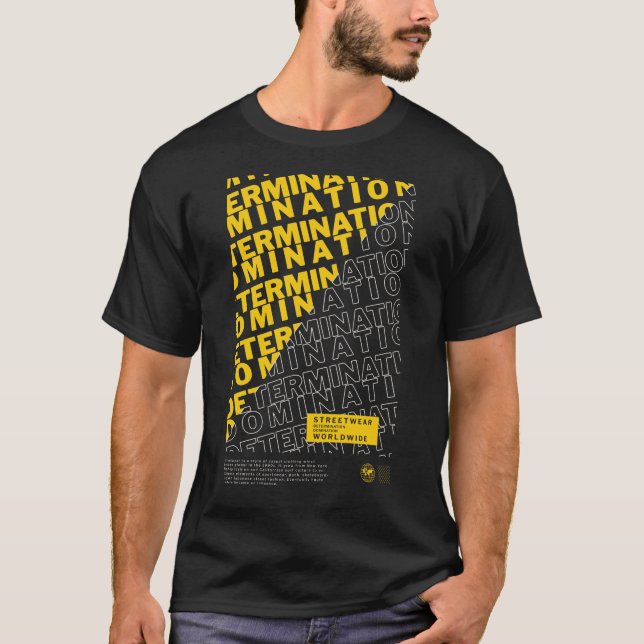 T-shirt Détermination urbaine domination streetwear graphi (Devant)