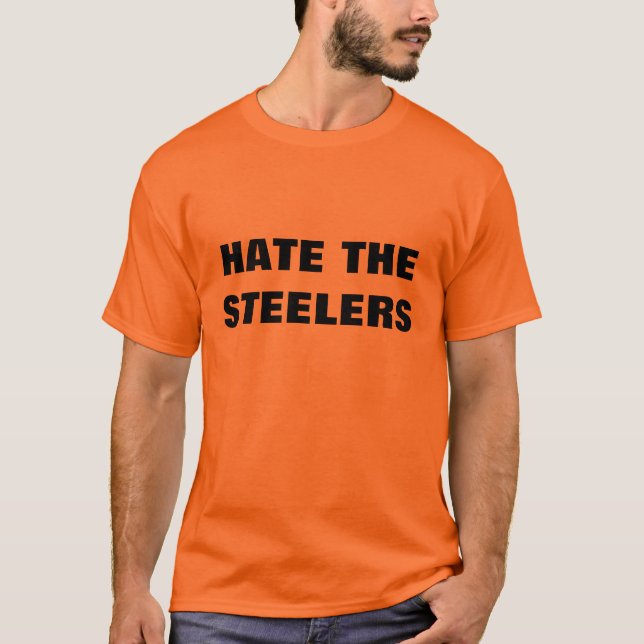 T-SHIRT DÉTESTEZ LE STEELERS (Devant)