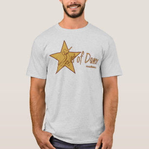 T-shirt D'étoile contours rouges russes complètement -