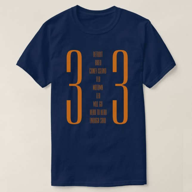T-shirt Détroit 313 (Design devant)
