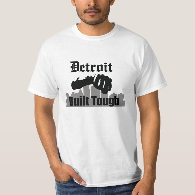 T-shirt Detroit a construit dur (Devant)