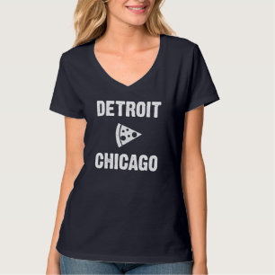 T-shirt Detroit contre Chicago Pizza