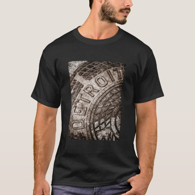 T-shirt Detroit Manhole Cover (Devant)