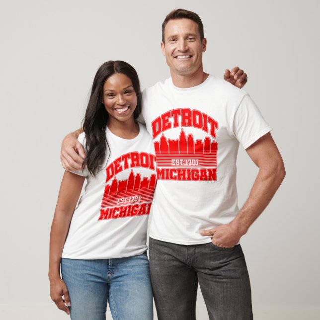 T-shirt Detroit, Michigan (Unisexe)
