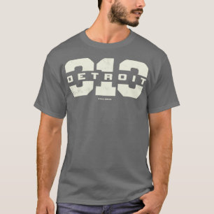 T-shirt Detroit Michigan 313 Indicatif régional