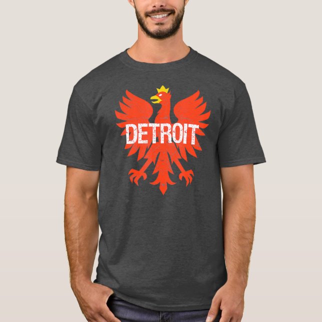 T-shirt Detroit Michigan Dyngus Day Polonais Pride MI (Devant)