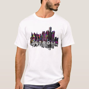 T-shirt Detroit, Michigan en graffiti