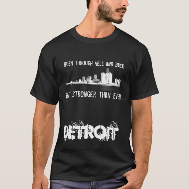 T-shirt Detroit - plus fortement que jamais - horizon (Devant)
