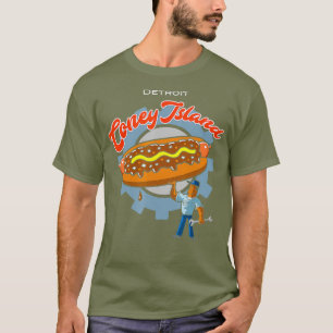 T-shirt Detroit Pride Coney Island Hot Dog