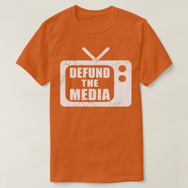 T-shirt Détruisez Les Fausses Nouvelles Des Médias (Design devant)