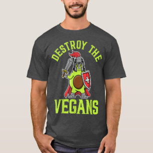 T-shirt Détruisez Les Végans, Avocado Pour Hommes Femmes E