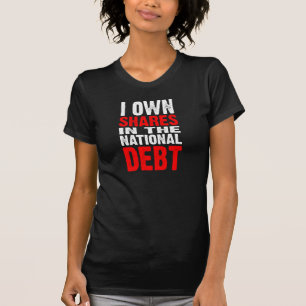 T-shirt Dette nationale (sombre) - Customisée