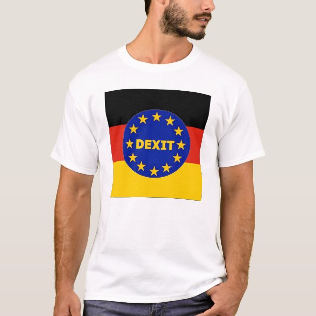 T - Shirt-deutsche Flagge EU Dexit T-Shirt (Vorderseite)