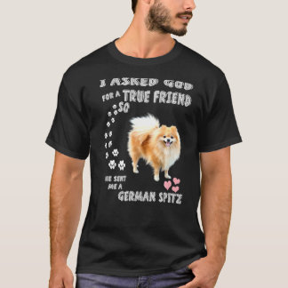 T-shirt Deutscher Spitz Mom Fluffy Dog Papa Imprimer migno