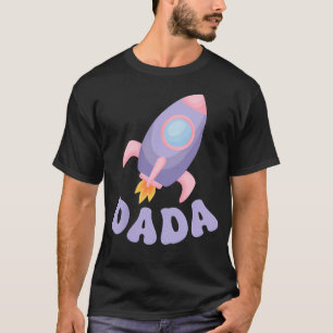 T-shirt Deux à la Lune Dada de l'Astronaute Fille Birthday