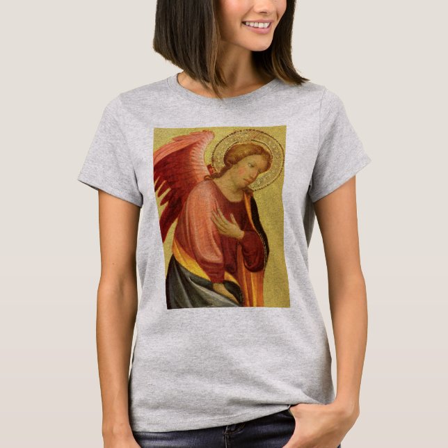 T-shirt Deux anges de la Renaissance par Maître de Bambino (Devant)