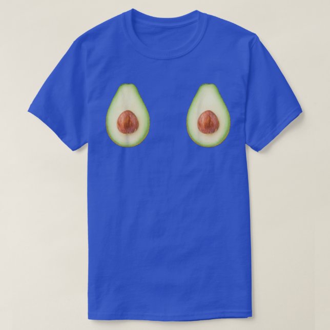 T-shirt Deux Avocado Funny Hipster T (Design devant)
