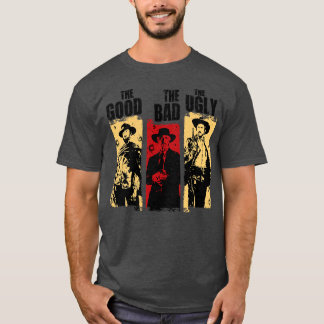 T-shirt Deux chasseurs de primes un hors-la-loi bonne mauv