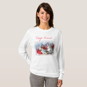 T-shirt Deux Chatons Sommeil Nap