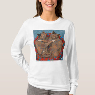 T-shirt Deux Chats Coquille de Tortue femme manche longue