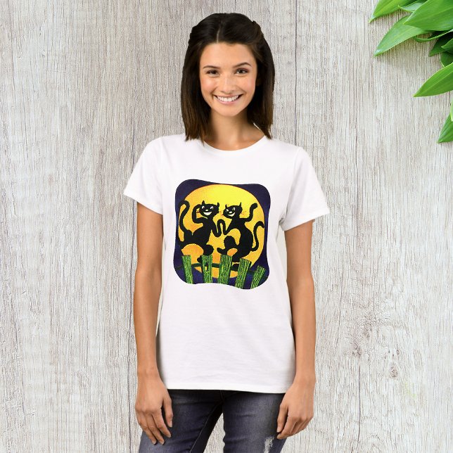 T-shirt Deux chats noirs (Créateur téléchargé)