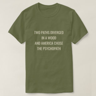 T-shirt DEUX CHEMINS DIVERGÈRENT -Vert