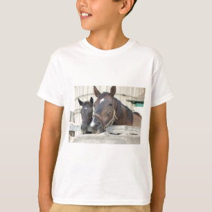 T-shirt Deux chevaux Chewin a Fence