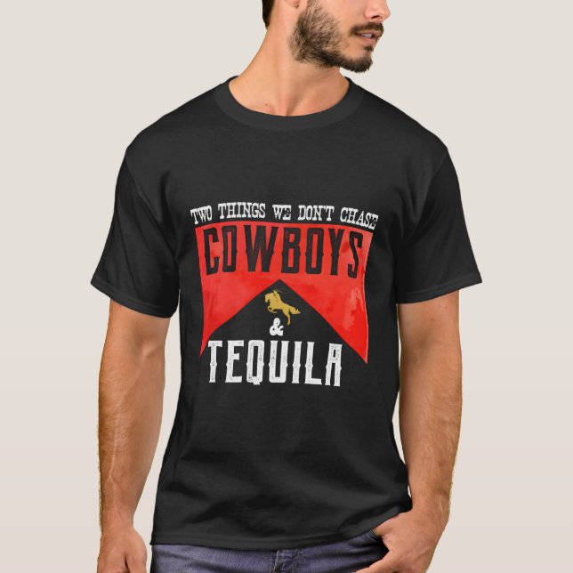 T-shirt Deux Choses Que Nous Ne Poursuivons Pas Vache Et H (Devant)