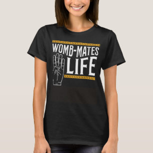 T-shirt Deux compagnons d'utérus Baby Sibling Pregnant Cit