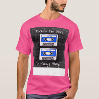 T-shirt Deux Côtés À Chaque Histoire (Bleues)