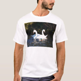 T-shirt Deux cygnes et un canard