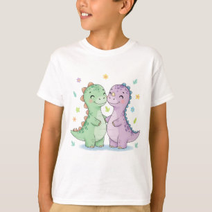 T-shirt Deux dinosaures meilleurs amis