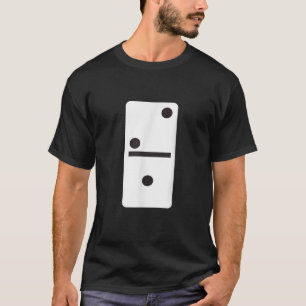 T-shirt Deux Dominos T Chemise Halloween Costume Domino
