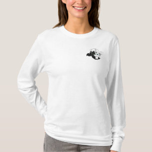 T-shirt Deux dragons - noir et blanc Yin Yang Imaginaire D