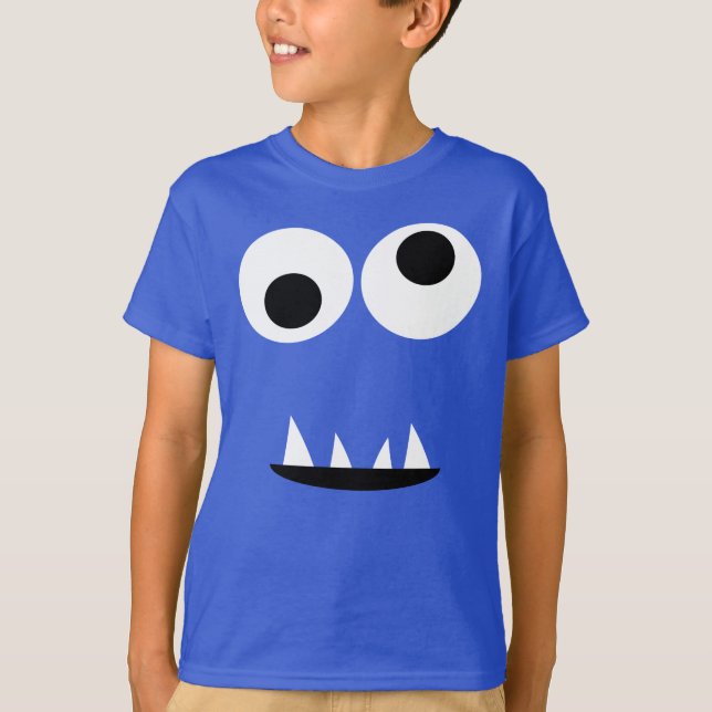 T-shirt Deux enfants idiots observés drôles de visage de (Devant)
