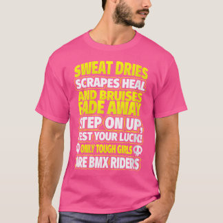 T-shirt Deux Femmes Bmx Seulement Les Filles Dures Sont De