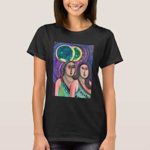 T-shirt Deux femmes sous la lune