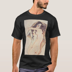 T-shirt Deux filles Egon Schiele Canvas Imprimer