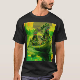 T-shirt Deux Indiens Traversent Le Lac