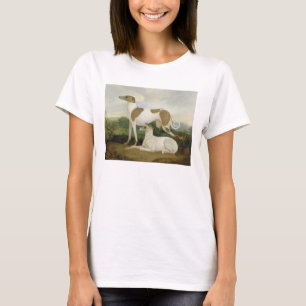 T-shirt Deux lévriers dans un paysage (huile sur la toile
