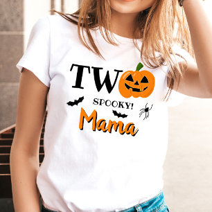 T-shirt Deux Mama Spooky Halloween 2e Anniversaire