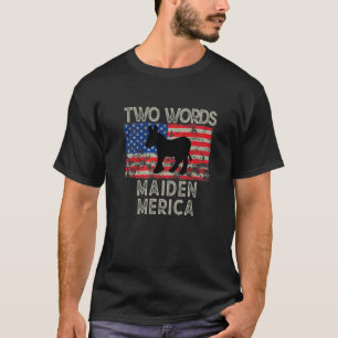 T-shirt Deux Mots Fabriqués En Amérique Drôle Citation Bid