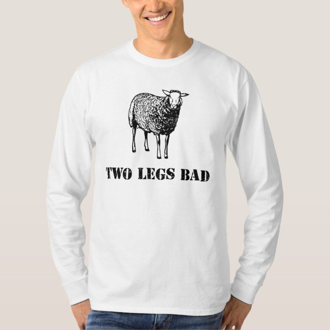 T-shirt Deux moutons du mauvais de jambes (Devant)