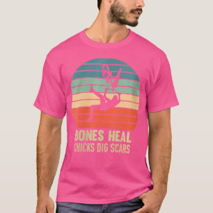 T-shirt Deux os Guérir les poussins à crever cicatrices Bm