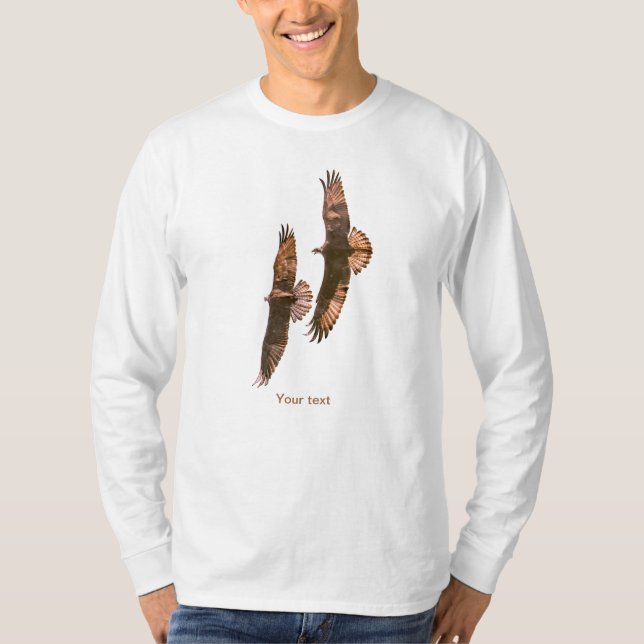 T-shirt Deux Ospreys en vol (Devant)